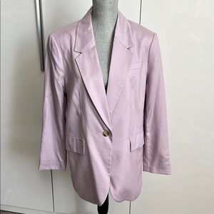 H&M NWOT Oversized Lavender Women's Blazer Lined, Size S